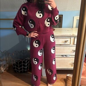 Dressed In LALA, Yin Yang Patterned sweater set